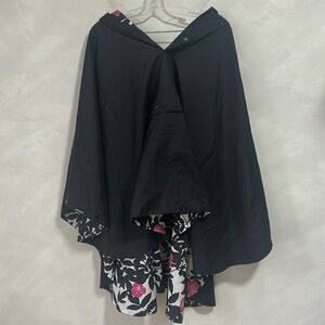 Marimekko Rain Poncho Womens One Size Polka Dot Reversible Hooded Cape Raincoat